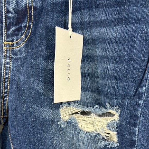 Cello Women's Distressed Blue Jeans - Picture 3 of 9